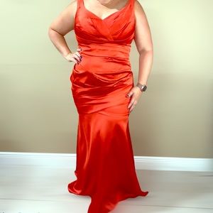 DAVID’S BRIDAL Formal Long Sleeveless Dress 16